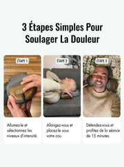 ThermoNeck Oreiller de massage cervical avec thérapie par la chaleur