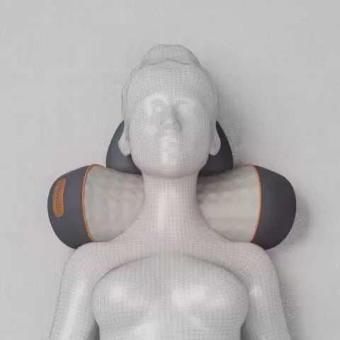 ThermoNeck Oreiller de massage cervical avec thérapie par la chaleur